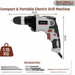400W drill machine | V-speed with 3000 RPM | reverse forward switch | keyless | BDM10400RE Pistol Grip Drill-image-20