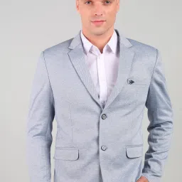 Men Self Design Single Breasted Casual Blazer-image-29