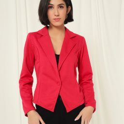 Fleece Solid Coat For Women-picture-15