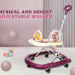 Musical Activity Walker With Parent Rod-7