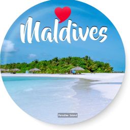Love Maldives I Paradise Island I Souvenir l Travel I Fridge Magnet Pack of 1-image-36