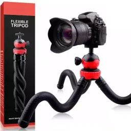 MOBONE Octopus Tripod Flexible Waterproof Extra Thick & Strong with Mobile Holder for All Smartphone, Action & DSLR Camera's Use of Photography, Video Recording Vloging YouTube Tripod Tripod Kit-20