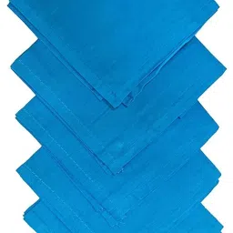 QUEERY Cotton Handkerchiefs Hanky For Men ["Blue"] Handkerchief-image-14
