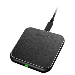 pebbles Pebble Crux 10W Wireless Charger for iOS, Android (Qi Certified, 10 Way Circuit Protection, Charcoal Black) image 5