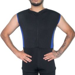 Multi-Sports (Skating, Wrestling, Power-lifting) Solid Men Blue Swimsuit-image-72