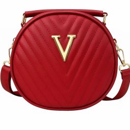 Maroon Women Sling Bag Trendy Sling Bag for Women Crossbody Round Shap Handbag-image-54