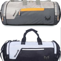 20 L Gym Duffel Bag - GYM DUFFLE BAG FOR INDOOR OUTDOOR SPORTS - Grey, Black-image-88