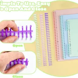 WAGKOVA 10 pcs Binding Combs, 30 Rings Hole Binding Spines, Binding Machine, Spiral Manual Comb Binder image 3