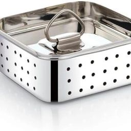 Hasti Stainless Steel Square Shape Indian Paneer/Tofu Press Mould Maker (450 Ml) Strainer-image-61