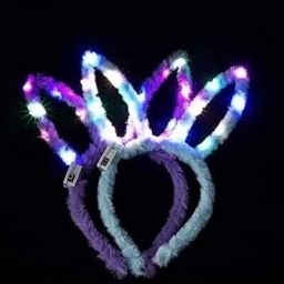 LED Rabbit Ears Headbands Light Up Bunny Headband Party Glow Ornament-image-63