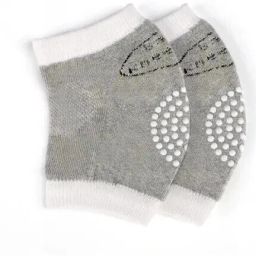 Baby Knee and Elbow Safety Protector | Knee Pads for Baby Crawling Grey Baby Knee Pads-image-33