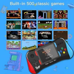 X7M Game Box Handheld Console Built in 500 Game- Dual Controller Premium Edition image 4