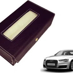 Basic-Black Tissue Box Leatherette-16 Vehicle Tissue Dispenser-image-76