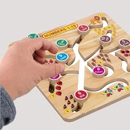 plus shine Practicing Number/Counting Letters Matching Learning Tracing Board/Slate/Puzzle image 3