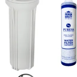 PURESS Ro Filter Kit | Pre Filter Housing With 1 Pcs water filter candle | Spanner | 1/4 Elbow Connector Suitable Domestic Water Purifier Solid Filter Cartridge Solid Wire Connector-22