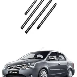Side Beading Moulding Compatible For Toyota Etios Set of 4 Car Beading Roll For Door-26