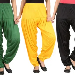 Solid Viscose Women Harem Pants-image-47