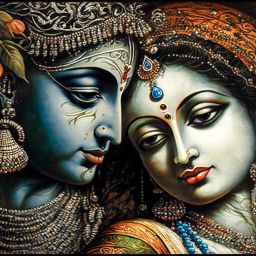 91 cm god-radha-krishna (Posters-36Inch X 24Inch) Self Adhesive Sticker-image-35
