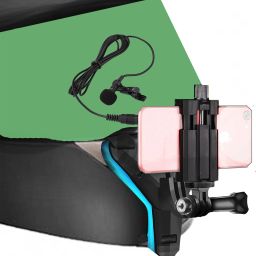 subton Chin Mount For Mobile MotoVlogging|Helmet Harness Strap+Mobile Holder+Collar Mic Strap-26