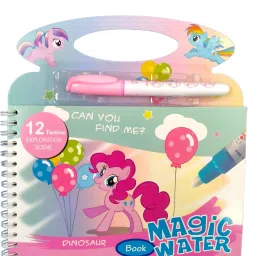 Cute Dinosaur Design Reusable Magic Water Coloring Activity Drawing Book For Kid-image-9