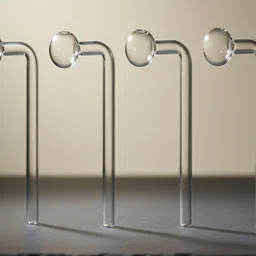 wishingbell natural 6 inch Bend Glass Oil Burner Pipe Transparent (Pack of 4) Borosilicate Glass Inside Fitting Hookah Mouth Tip-picture-19