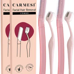 Face Hair Removal Pack | 2 Face Razor & 2 Eyebrow Razor | Instant & Painless, Women-14