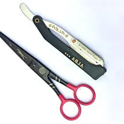 Barber Professional Hair cutting Scissor and Razor Scissors-image-16