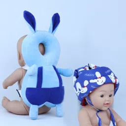 Combo Set of 2 Baby Infants Back Protector & Safety Helmet with Adjustable Strap-8