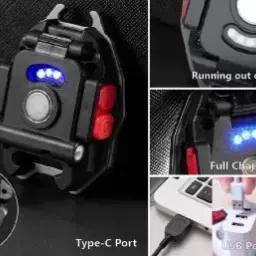bloomify Keychain With 6 Lighting Modes & Display Charging Lighter & Bottle Opener 8 hrs Torch Emergency Light image 5