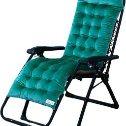 Straight Comfortable Velvet Long Chair Pad | Backrest Chair Seat Cushion Cotton Solid Chair Pad Pack of 1-image-49