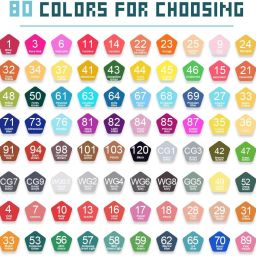 like it Art Markers Professional Art Acohol Based Fine and Chisel Tip set of 80 image 4