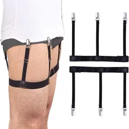 JS Enterprises ™ Shirt Stays For Men, Shirt Holder For Men, Adjustable Elastic Shirt Garter-76