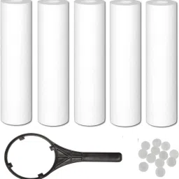 5pcs PP Spun Filter + 5pcs Antiscalant Balls + 1 Spanner Key for RO Solid Filter Cartridge-image-28