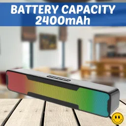 Clairbell Megabar (PORTABLE HOME TV SOUNDBAR) Dynamic Thunder Sound With RGB LightR235 20 W Bluetooth Soundbar-8