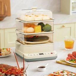 24L Electric Multifunctional Steamer Three Layer Food Steamer-picture-7