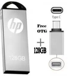 HP 128GB with Type C OTG Connecter 128 GB Pen Drive Compatible with Audio Player, Desktop Computer, Laptop, Mobile, Tablet USB 2.0 Metal Case-image-83