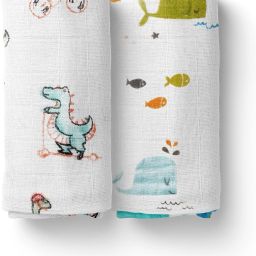 Printed Crib Swaddling Baby Blanket forAC Room-image-34