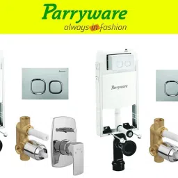 Half Frame Concealed Cistern, with divater body upper Euclid set of 2 pic 149 Dual Flush Tank-3