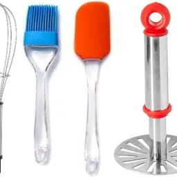 Potato Masher & Whisker and Spatula and Brush Kitchen Tools Set Kitchen Tool Set-23