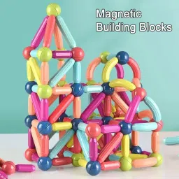 Magnetic Stick & Ball Building Blocks Set for Kids Educational Construction Toy-1