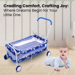 swing n fly Baby Cradle Mosquito Net Jhula Palna Stroller Infant & Toddler Beds Bassinet image 5