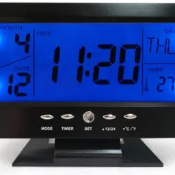 Digital Black Clock-11