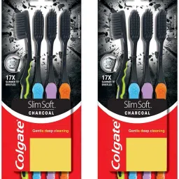 Slim Soft Charcoal Ultra Soft Toothbrush-1