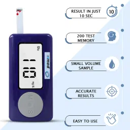 ozocheck Glucometer|Carrying Case| 85 Test Strips| Lancing Device|Lancet |Instant Results Glucometer image 3