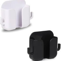 M/S DSNS Mobile Charging Wall Stand For All Smartphones iPhones/Samsung/Redmi/Oppo/Vivo Mobile Wall Hanging Holder (Pack OF 2,Black& White) Mobile Holder-23