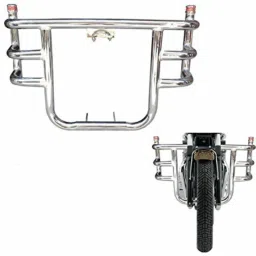 LG-18 Customized Steel 3 Bend Bar-Rod Front Airfly Leg Guard Bike Crash Guard Rope-picture-27