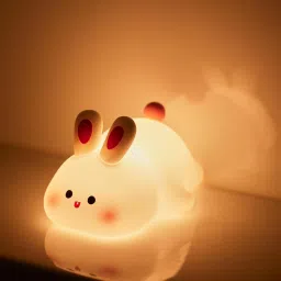 Cute Rabbit Silicone Night Lights Cartoon Bedroom Lamp Table Lamp-3