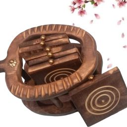 Office Round Crafted SetOf Classic Coasters Serving Set-image-54