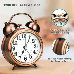 rhonnium Analog Brown Clock image 2