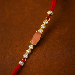 Designer RAKHI NO 1 Gold Finish Bracelet Set-image-62